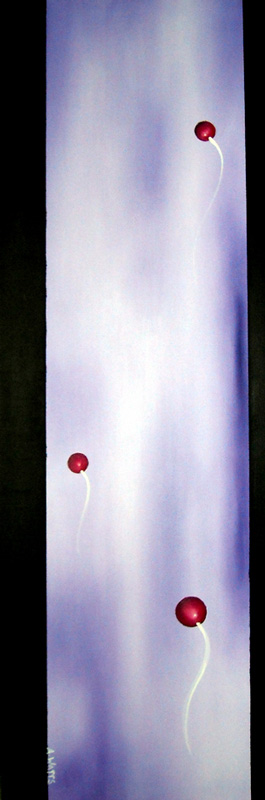 Three Balloons - 8" x 20" - $200