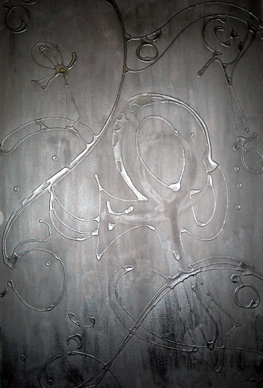 Black Black Ankh - 20" x 30" - $250