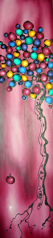 Fruit Tree 46 - 8" x 40" - $200