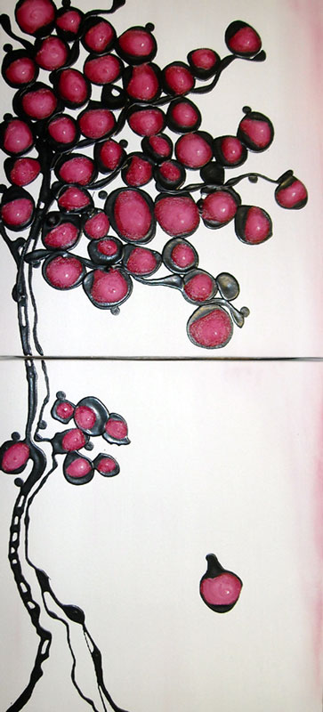 Fruit Tree 52 - 6" x 12" - $75