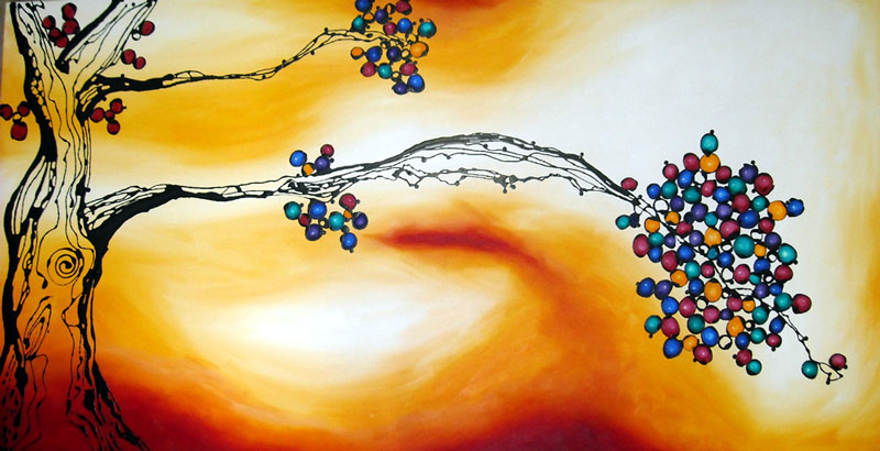 Fruit Tree 55 - 60" x 30" - $600