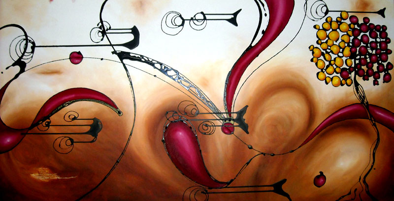 Fruit Tree 64 - 24" x 50" - $500