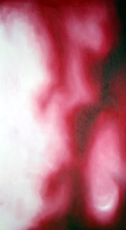 Red Field 2 - 6" x 12" - $100